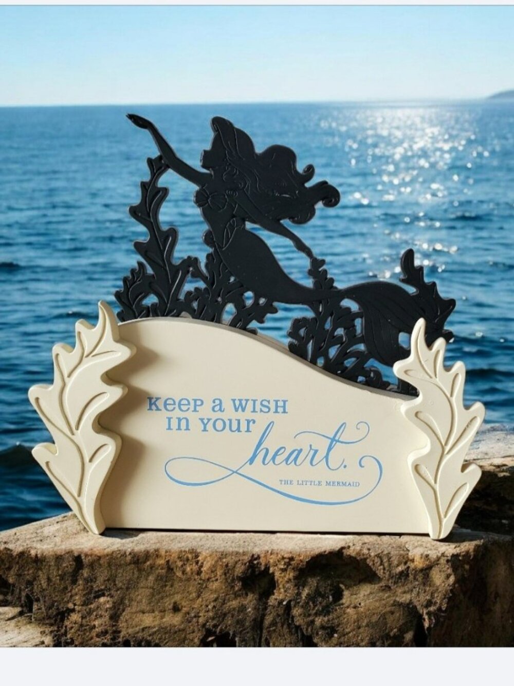 The Little Mermaid Ariel Keep a Wish In Your Heart Hallmark Disney Figurine